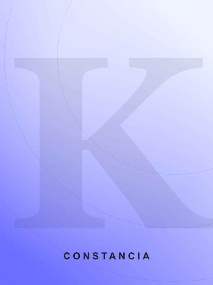 Kunto — constancia